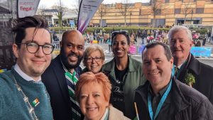 A selfie with Daniel and fellow elected officials on St. Patricks day when Daniel was Deputy Mayor.